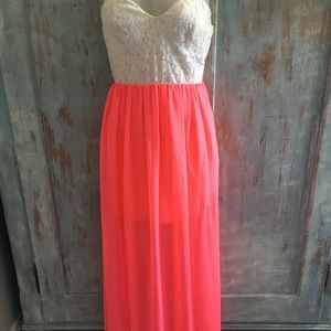 Strapless Windsor floor length dress-Used- Sz S